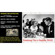 Broadway Thru a Keyhole (1933) Lowell Sherman Constance Cummings, Russ Columbo  w