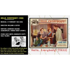 Hello, Everybody! (1933) Dir William A. Seiter Kate Smith, Randolph Scott   w