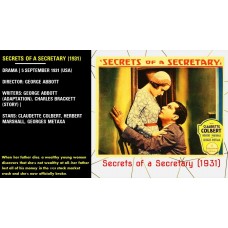 Secrets of a Secretary (1931) Dir George Abbott Claudette Colbert, Herbert Marsh  w