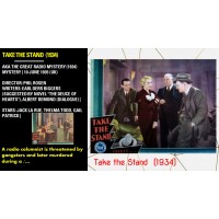 TAKE THE STAND  (1934) AKA THE GREAT RADIO MYSTERY   STARS: JACK LA RUE, THELMA TODD, GAIL PATRICK | DIRECTOR: PHIL ROSEN