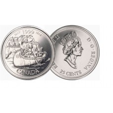 Canada 1999  25 cents  Millenium Series Canadian Quarter circulated