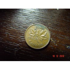 Canada 1 cent -penny- coin  1963   Circulated 3.24 g 19.05 mm ( 3⁄4 inch), round 98% copper
